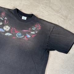 Vintage 90s Coastal Tees T-Shirt Men’s XL Nature Beach Seashells Single Stitch