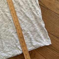 John Varvatos Sz XL Thin Henley T Shirt Striped White Gray