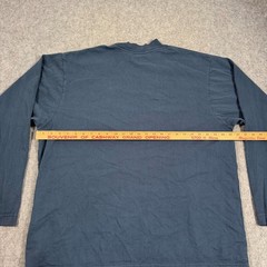 Yeezy Gap Blue Balenciaga Logo High Neck Long Sleeve Tee Men’s Size Small