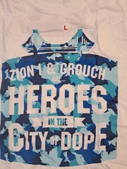 Bay Island Sportswear Men’s Large White Zion & Crouch Heroes City of Dope