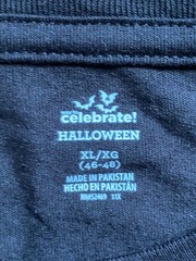 Way To Celebrate Halloween Mens Black Hoppy Halloween T Shirt Short Sleeve XL