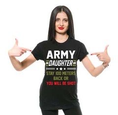 Army Daughter Shirt Funny Daughter Tee Shirt US Military Shirt Womens Unisex Tee