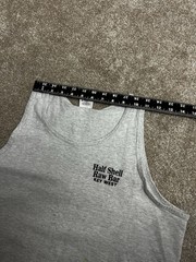 Vintage Eat It Raw Tank Top | 1990s Half Shell Raw Bar Key West Florida Anvil L