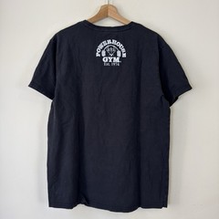 Vintage Y2k Powerhouse Gym Workout Black Tee Shirt – Large