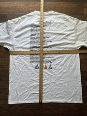 Men’s Disneyland T-Shirt White Spell-Out XL Resort Mickey Rides Tour Rides Vacay