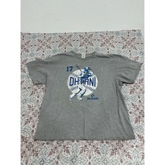 Shohei Ohtani MLB Players 17 Gray Graphic T-Shirt Delta Pro Weight 2XL