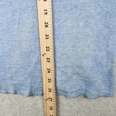 Vintage 80s LL Bean River Drivers Shirt Mens M Blue Henley Long Sleeve Made USA