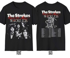 The Strokes World Tour Tshirt, Reality Awaits Tour 2026 T-Shirt