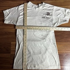 Vintage 80s St Clair Shores Michigan Shirt Small Tan Paper Thin Single Stitch