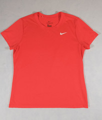 Nike The Nike Tee Men’s Dri-FIT Red Crew Neck Short Sleeve T-Shirt L Logo