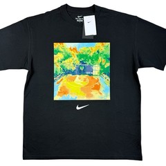 NEW Nike Max90 Watercolor Painting Basketball $45 MSRP Center Swoosh t-shirt M