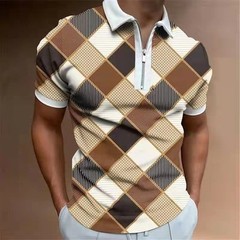 Comfortable Wear Men’s T-shirts Casual Tee Slight Stretch 3D Print Holiday