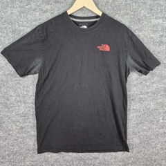 The North Face T-Shirt Men’s Medium Black Red Crewneck S-Sleeve Spellout Casual