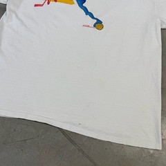 Vintage 80s Hanes USA Geometric Art Graphic T-Shirt Large