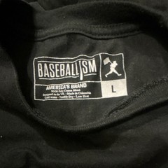 Baseballism Men’s L Black Graphic Logo Crew Neck Short Sleeve T-Shirt