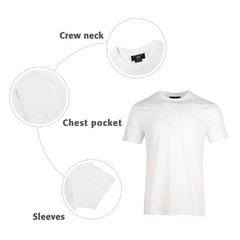 Beautiful Giant Cotton T-Shirts Men’s Casual Short Sleeve Solid Undershirt Tees