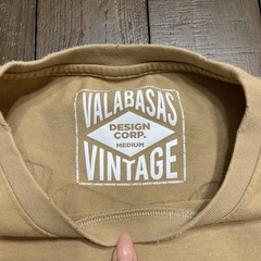 Valabasas Expand Your Mind T Shirt Mens M Tan Graphic Back Print 100% Cotton