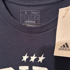 Adidas USA Graphic T-Shirt Mens Small Navy Blue Collegiate Logo Stars New NWT