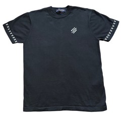Louis Vuitton Mens Black Monogram Cuff Logo T-Shirt RM242MQ Z34 HRN42W Small
