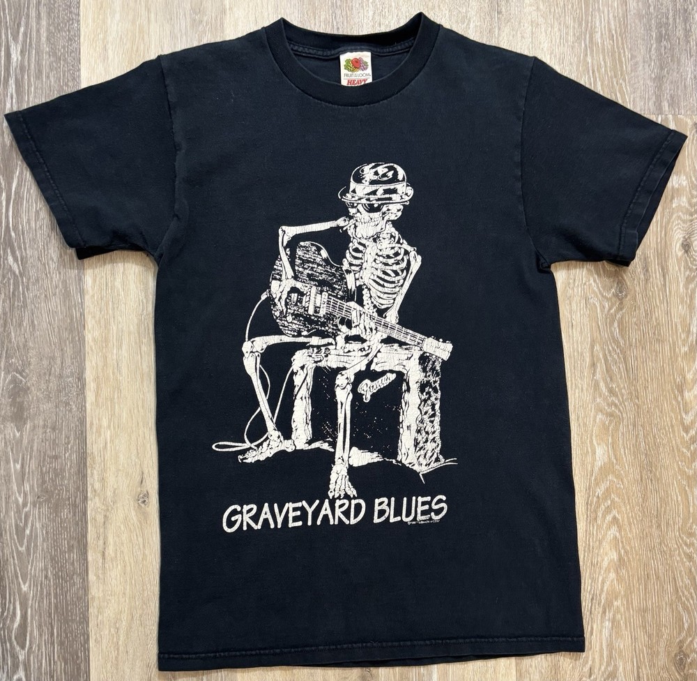 Vintage John Lee Hooker Graveyard Blues Shirt 90s Fashion Victim Size Small