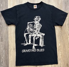 Vintage John Lee Hooker Graveyard Blues Shirt 90s Fashion Victim Size Small