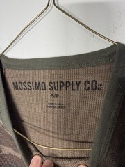 Mossimo Supply Co. Camo Waffle Knit Top – Olive & Brown. SKU BB101