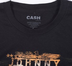 Johnny Cash T Shirt Official Song Titles Guitar Text Black New S M L XL XXL