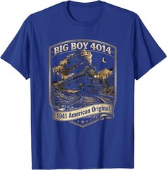 Big Boy 4014 Train Engineer Steam Train Conductor American T-Shirt