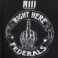 Dont Tread On Me T Shirt Mens Size 3XL Black Right Here Federals