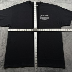 Zach Bryan Tour Merch Local Crew Gildan T-Shirt Mens XL Black Cotton Crew Neck