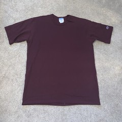 VTG Champion Maroon Plum Heavy Weight Cotton TShirt EXTRA LARGE Unisex Lot Of 12