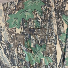 VINTAGE ACE SPORTSWEAR MADE IN USA TREBARK CAMO HUNTING LONG SLEEVE SHIRT / 3XL