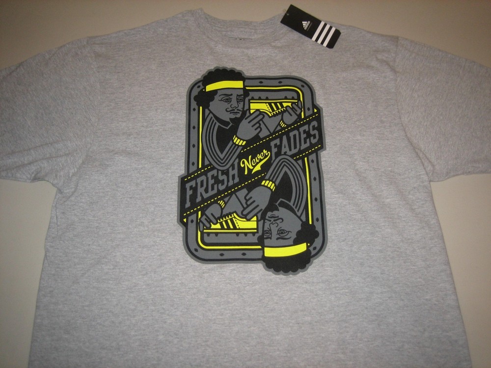 Adidas “Fresh Never Fades” T-Shirt Ash Grey Men’s 2XL BNWT FREE SHIPPING