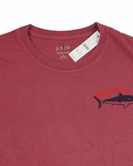 New JCREW Mens L FLAWED Vintage-Wash Cotton Graphic T-Shirt Montauk NY $45 CJ721
