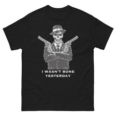 BONE YESTERDAY funny Halloween T-shirt multiple colors and sizes