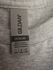 3 Gildan Ash Youth Large 50/50 G800B