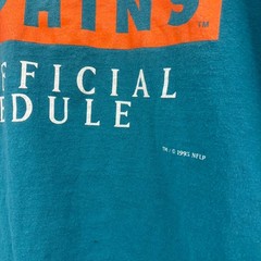 Vintage Miami Dolphins 1995 Official Schedule Nutmeg Lee Shirt 2XL 90s NFL