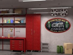Chrysler 300 Classic Car Garage Sign Wall Art Graphic Sticker