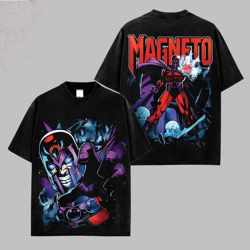 Magneto X-Men T-Shirt Retro Vintage Comic Graphic Tee Cotton Gift