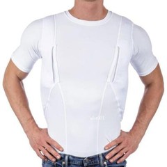 Men’s T-shirt Explosive Unisex Concealed Holster High Shirt Tops Tactical Casual