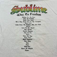 Sublime Shirt Mens XL 40 oz To Freedom Tour Graphic Tee Ska Punk Rock Reggae