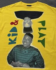 Kid & Play RARE Vintage Graphic Shirt Size Large Hip-Hop Yellow