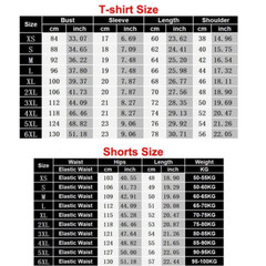2-Piece Set Men’s Sweatsuit Short Sleeve T Shirts & Shorts Set Summer-Outfit US