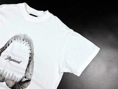Men’s REPRESENT Shark Jaws Flat White Casual Cotton t Shirt Short Sleeve Size XL