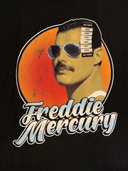 Freddie Mercury Official Merch T-Shirt Black Large NWT Hot Topic Queen USA