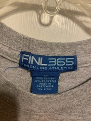 Vintage Finish Athletics Line Long Sleeve Shirt Gray Cotton bld Size Medium NWOT