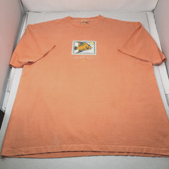 Vintage Puerto Rico Souvenir Tee Shirt XL Bright Orange Single Stitch SDI 1990s
