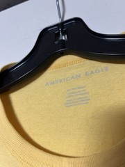 Vintage American Eagle Yellow Tee Shirt Men’s S Graphic 100% Cotton