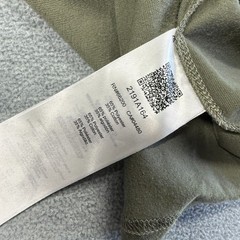 Asics Tiger T-Shirt Men Large Olive Green Katakana Sleeve Graphic Long Sleeve Te