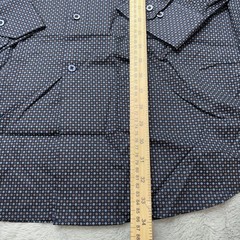 Stacy Adams Modern Fit Vintage Geometric Diamond Print Men’s Shirt Retro 3XL
